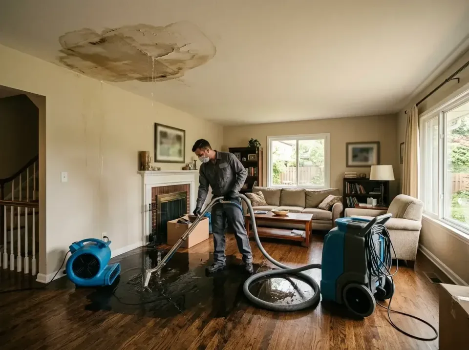 attic-pipe-burst-ceiling-drip-008 — frequently asked questions, Water Damage Restoration & Carpet Care in Winterset, IA